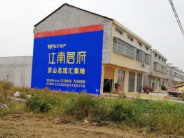 宜阳县农村墙体广告在不同形式上面展现的不同特色